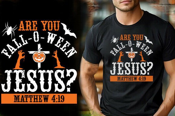 Are You Falloween Jesus Vector T-Shirt De T-Shirt Designs