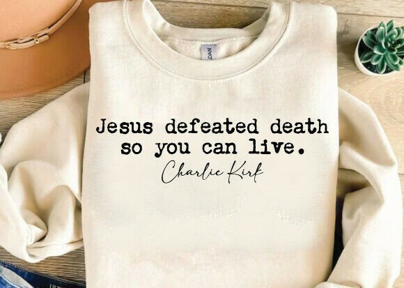 Charlie Kirk SVG PNG, Jesus Defeated SVG T-Shirt Designs