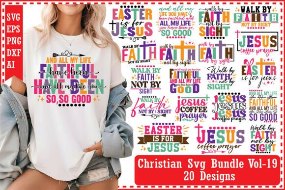 Christian Svg Bundle Vol-19 for T-Shirt Designs