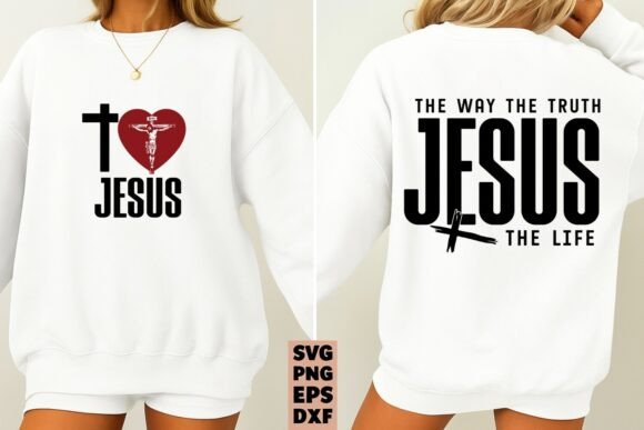Christian SVG: Jesus the Way the Truth T-Shirt Designs