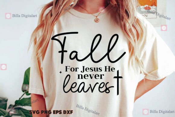 Fall for Jesus SVG PNG: T-Shirt Designs