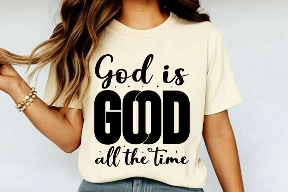 God is Good PNG, Preppy Christian SVG for T-Shirt Designs