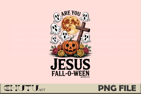 Jesus Fall-O-Ween PNG Faith Art T-Shirt Designs