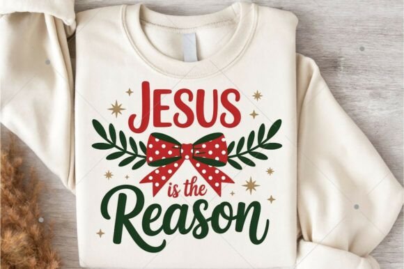 Jesus is the Reason PNG for T-Shirt Designs