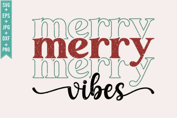 Merry VIBES Christmas, Christian SVG PNG
