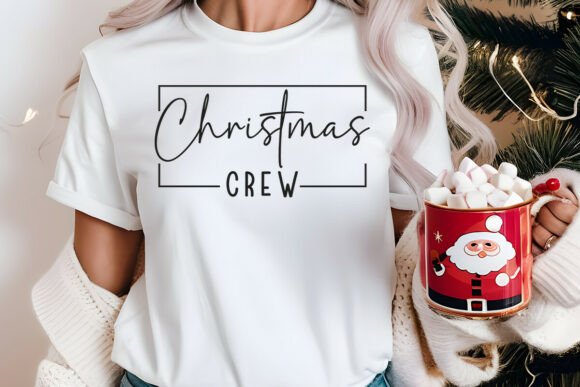 RETRO CHRISTIAN CHRISTMAS CREW SVG PNG for T-Shirt Designs