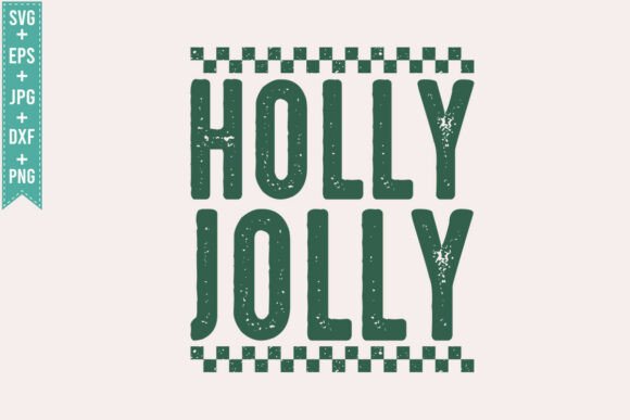RETRO HOLLY JOLLY SVG, CHRISTIAN SVG PNG