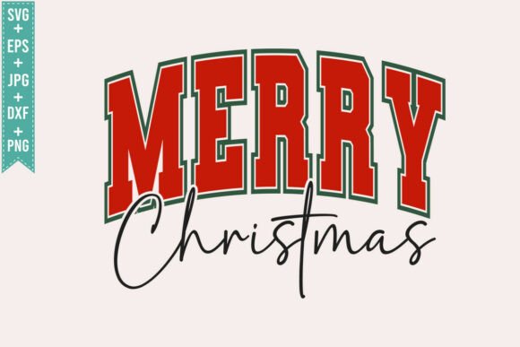 Retro Merry Christmas SVG for T-Shirt Designs